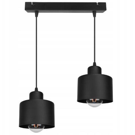 LUSTRE PLAFONNIER SUSPENDU EN MÉTAL À LED