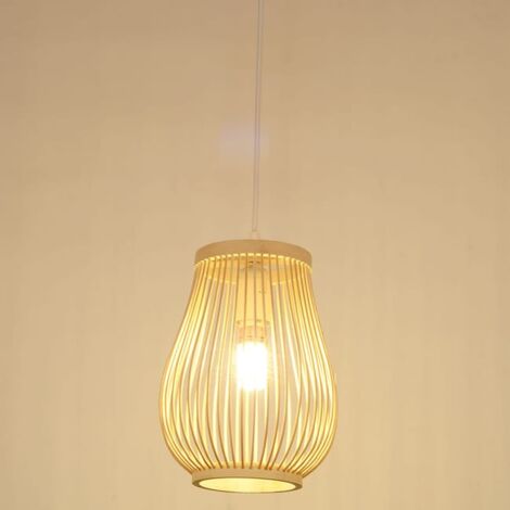 Lustre, Plafonnier, Suspension rustique, Lampes suspendues Avec ampoule, Lumière chaude 3000K, Hauteur réglable, φ20cm