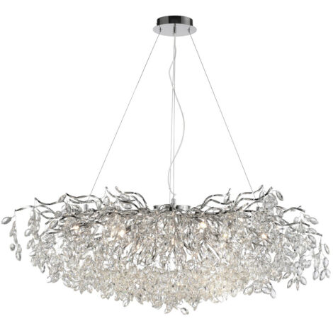 Lustre Ricicle 120 cm chromé - 2036-17