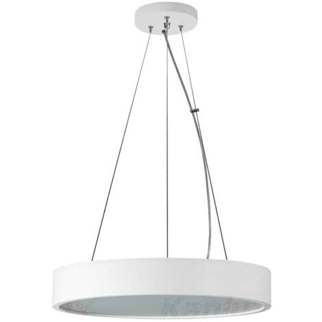 Lustre rond bois blanc JASMIN E27 20W Kanlux 36504