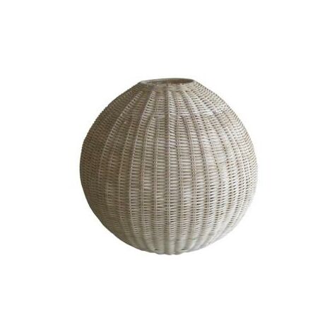 Lustre sphère en rotin naturel cmø37h37