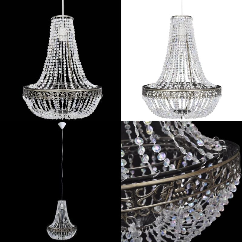 Vidaxl - Lustre suspendu Crystal 36,5 x 46 cm - lustre - lustres - Home & Living - Transparent