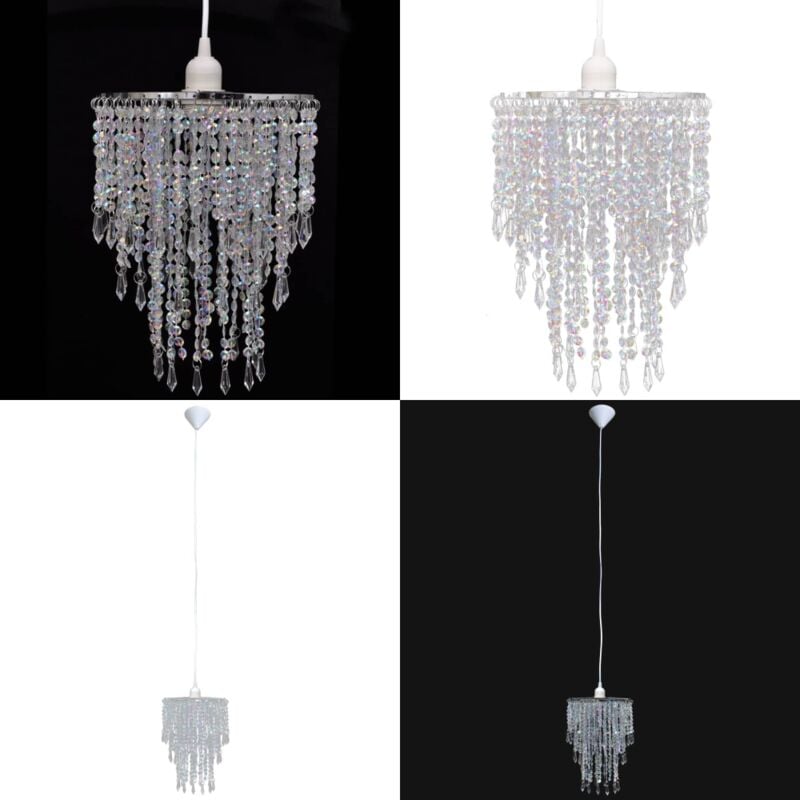 Vidaxl - Lustre suspendu en cristal 22,5 x 30,5 cm - lustre - lustres - Home & Living - Transparent