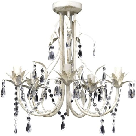 Lustre suspendu en cristal 5 douilles d'ampoule CFW930287