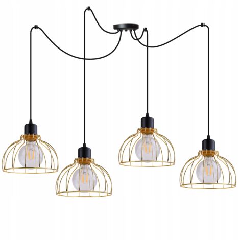 LUSTRE SUSPENDU GOLDEN SPIDER LOFT