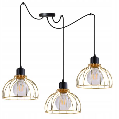 LUSTRE SUSPENDU GOLDEN SPIDER LOFT