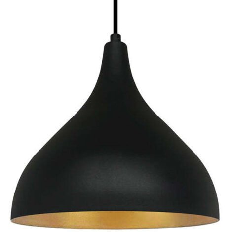 Lustre Suspendu Simple Noir Long Pour Salon, Cuisine, Café, Restaurant, Chambre D'enfant