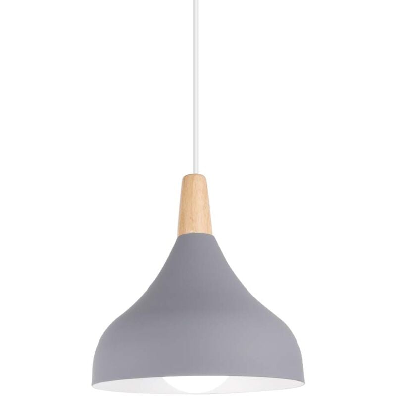 Créative Simple Suspension Luminaire E27 Éclairage Intérieur Lustre Suspension Salon Chambre - Gris