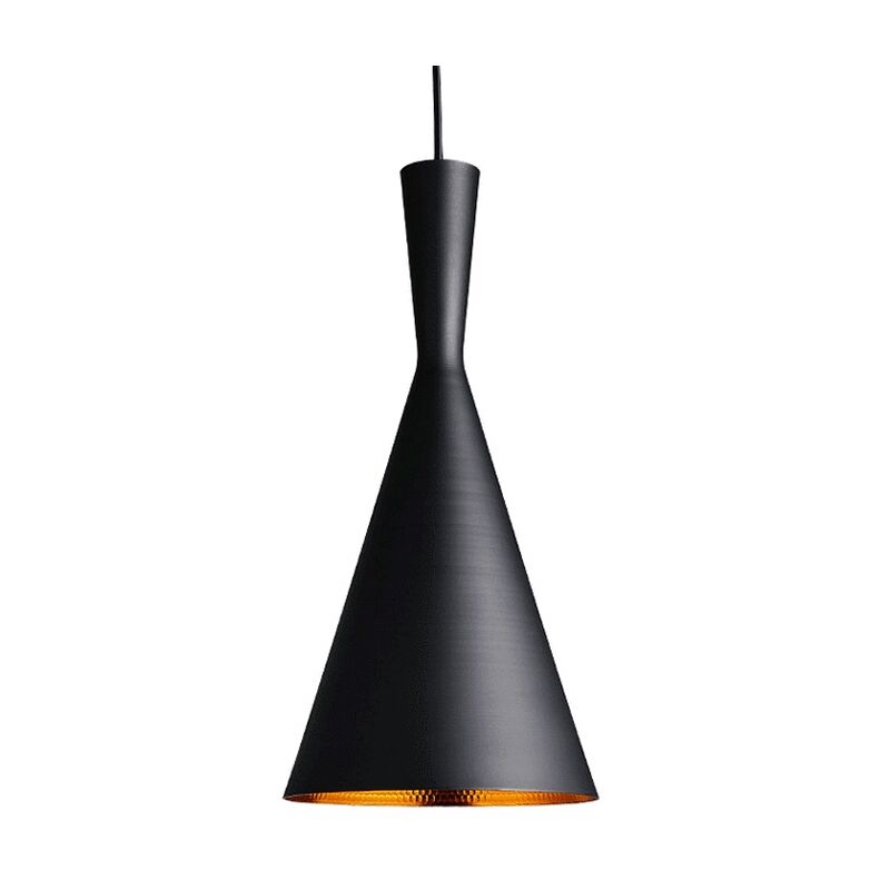 Wottes - Lustre Suspension Moderne Nordique Lampe E27 Métal pour Cuisine Chambre Café Bar Noir