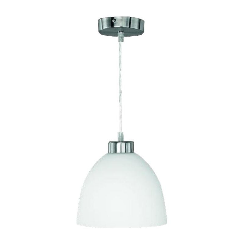 Décoshop26 - Lustre suspension verre opale blanc D=20cm 040004629