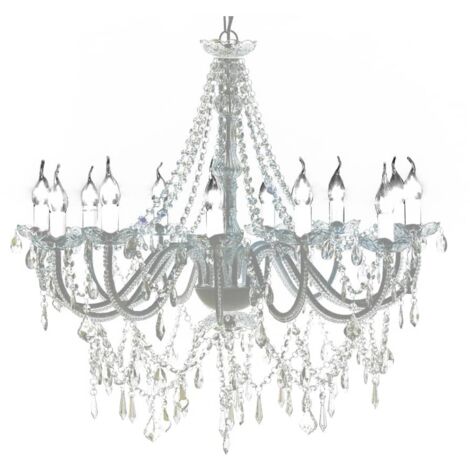 Lustre vénitien baroque 12 feux 1600 cristaux CFW69172
