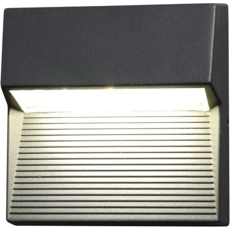 Lutec 563800021 APPLIQUE Radius quadrato metallo nero 1 L [Classe di efficienza energetica A+]