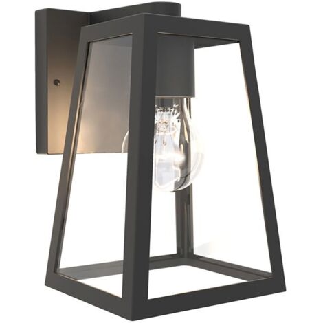 LUTEC Fia applique d'extérieur avec rétrofit E27 noir mat