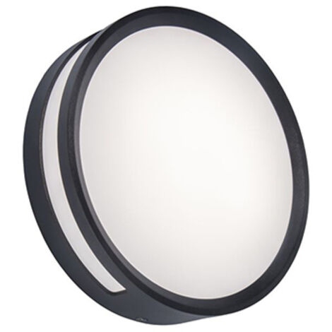 LUTEC LAMPADA DA PARETE A LED ROLA, DESIGN ROTONDO CON 13 WATT DI POTENZA E 800 LM, ANTRACITE