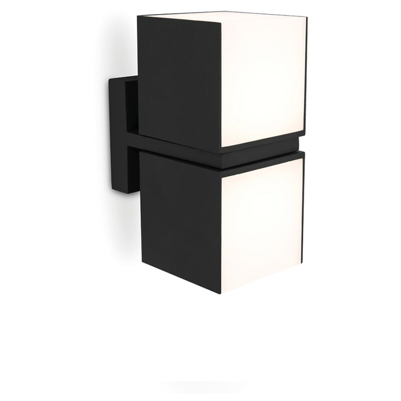 

LUTEC LED Außenwandleuchte Cuba lámpara de pared, Negro, 21.3 x 10 x 21.3