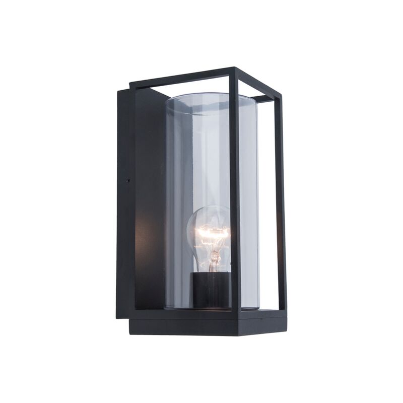 

Lámpara de pared exterior Flair para bombillas E27 (máx. 40 W), iF Design Award Winner 2020, Negro - Gris fonce - Lutec