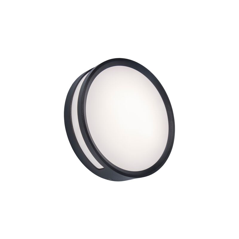 

Lámpara LED de pared ROLA, diseño redondo, con 13 W de potencia y 800 lm, Aantracita - Gris fonce - Lutec