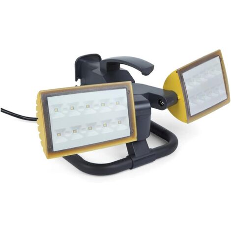 Lutec Peri Lampada Portatile da Lavoro a LED Integrato 21 W, Giallo, 18.3 x 35.2 cm [Classe di efficienza energetica A+]