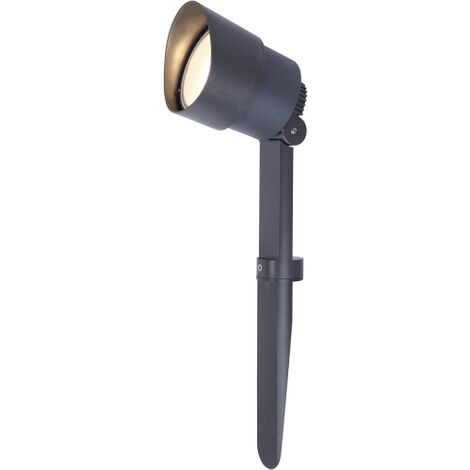 Lutec - Picchetto a LED EXPLORER in alluminio pressofuso, antracite [Classe di efficienza energetica A+]