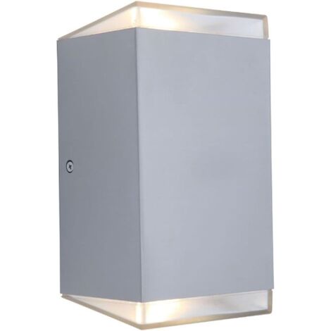 lutec st6058 - 3 K, lampada per esterni, Metallo, Argento, 27, 5 x 21 x 24 cm [Classe di efficienza energetica A+]