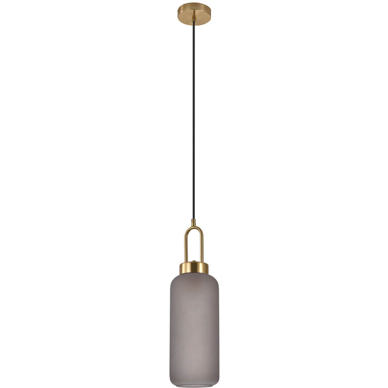 House Nordic - Luton lampe pendentif Ø13cm enfumé verre.