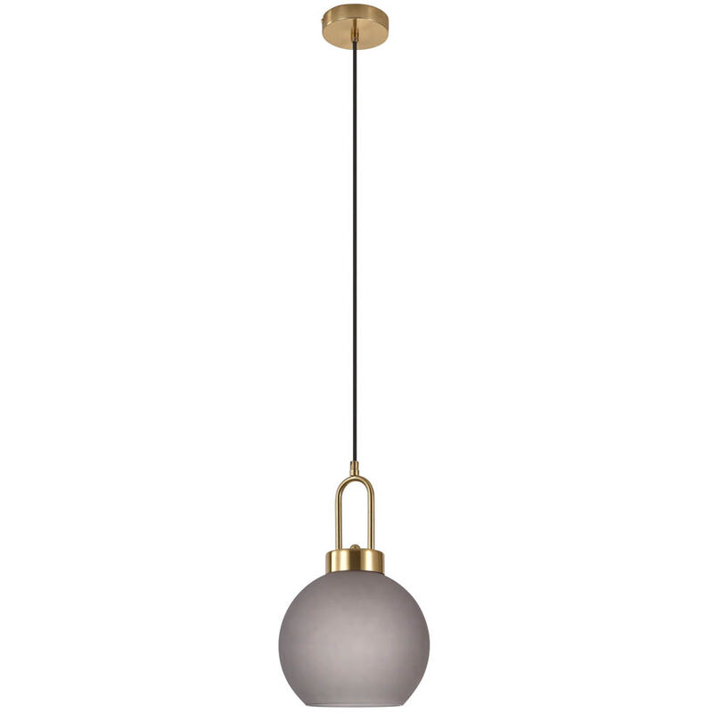 House Nordic - Luton lampe pendentif Ø25cm enfumé verre.