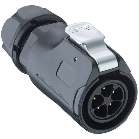Lutronic 0252 04 Rundsteckverbinder Stecker, gerade Gesamtpolzahl: 4   1 St.