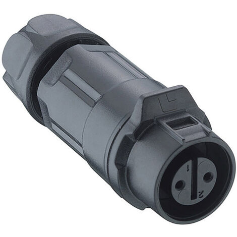 Lutronic 0260 03 Rundsteckverbinder Kupplung, gerade Gesamtpolzahl: 3   1 St.