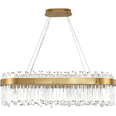 Lux - länglicher Kristallkronleuchter 100 cm