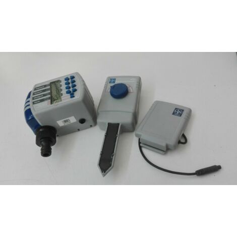 LUX TOOLS - CENTRALINA CON SENSORE DI UMIDITA' + SET DI IRRIGAZIONE DIGITALE - FINO A 6 CICLI IRRIGAZIONE AL GIORNO