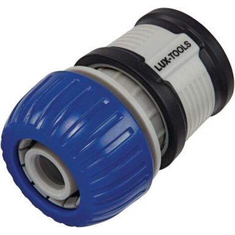 LUX TOOLS - CONNETTORE COMFORT CON SISTEMA ACQUASTOP 19MM ATTACCO 3/4
