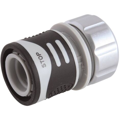 LUX TOOLS - CONNETTORE TUBO CON ACQUA-STOP Ø20MM 3/4 - IN ALLUMINIO