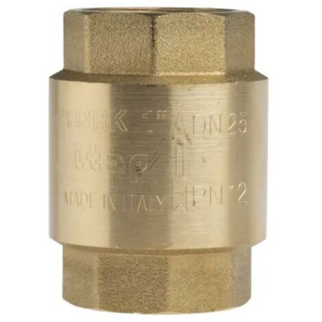 LUX TOOLS - VALVOLA DI NON RITORNO - CONRACCORDO 1/4 - IN OTTONE