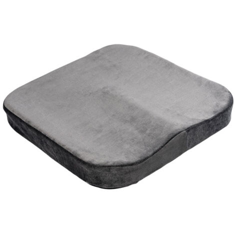 LuxComfort ergonomische Sitzmatte aus Memory-Schaum mit Memory-Effekt, Maße 40x40x6cm, samtfarben, perfekt für Büro und Wohnzimmer.