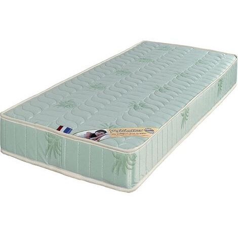 Luxe 90x190 Matelas Mousse rembourrage  100 % polesther - âme 100 % polyuréthane poli lattex - 19 cm+ Oreiller à valeur 89 Û