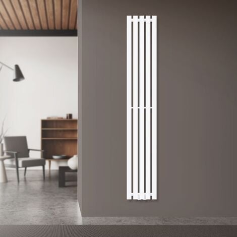 Radiateur vertical 40x160 cm - Noir mat - commander une façade plate ? -  Radiator-Outlet