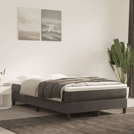 Luxe Matelas de lit à ressorts ensachés pour Adulte et Enfant -  Gris foncé 120x200x20 cm BV429725 - BonneVie