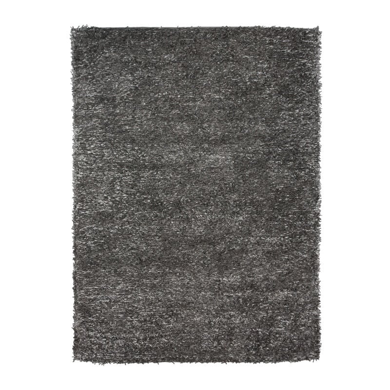 Thedecofactory - luxe - Tapis à poils longs toucher soyeux gris 160x230