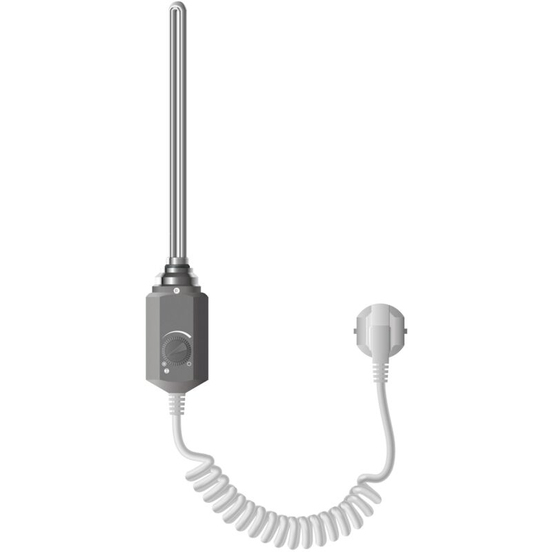 Luxebath Heizstab 900w Graphit Für Badheizkörper, Heizpatrone Mit Thermostat Für Heizkörper, Elektronischer Temperaturregler, Heizelement Mit Stecker,