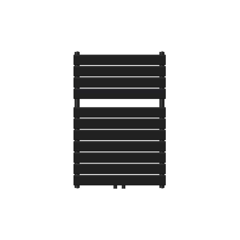 Luxebath - Radiateur de Salle de Bain Design Plat, 600 x 800 mm, Noir Mar, Raccord Central 50 mm, Monocouche, Vertical, Radiateur Design