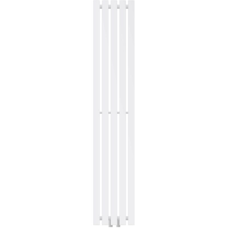 Luxebath - Radiateur à Panneaux Design Stella, 1400 x 260 mm, Blanc, avec Connexion Central, Plat, Vertical, Monocouche, Radiateur de Salle de Bain