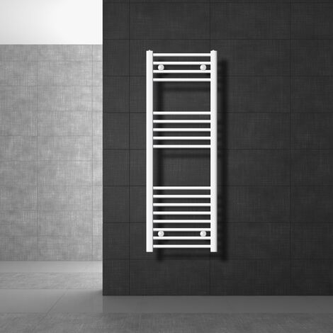 LuxeBath Radiatore Design Sahara 600x1200 Mm – Termosifone In Acciaio Bianco, Scaldasalviette, Attacco Laterale