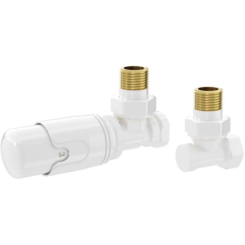 Luxebath Set Raccordi A Parete Con Termostato Per Radiatori In Otto...