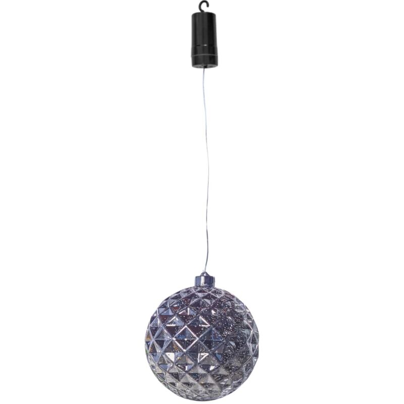 

Luxform Lámpara colgante LED a pilas Ball Diamonds plateada - Plateado