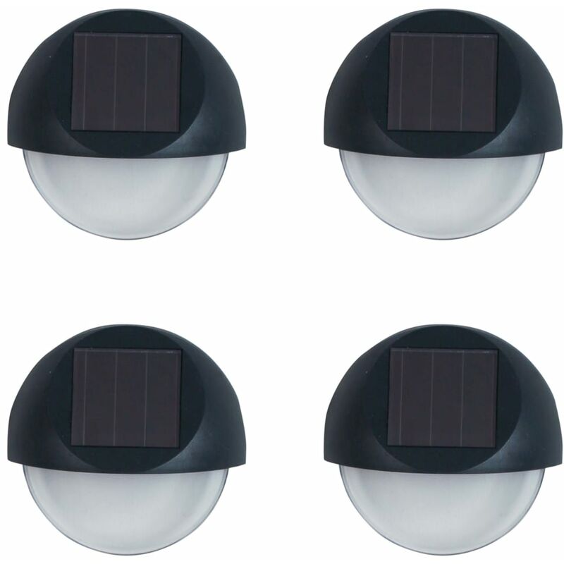 

Luxform Lámpara solar LED de pared para jardín Ivy 4 unidades - Negro