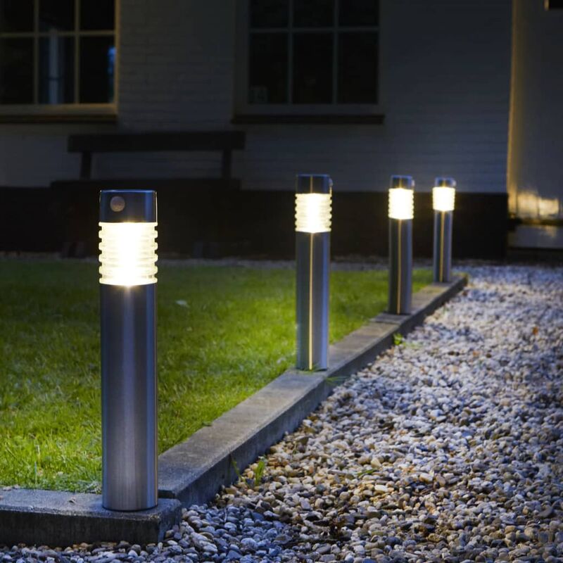 

Luxform Lámpara solar LED inteligente para jardín Lorient 1 lote - Plateado