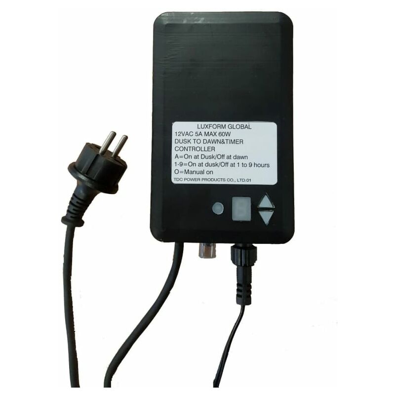 

Transformador de tensión de exterior con temporizador 60W 12V - Luxform