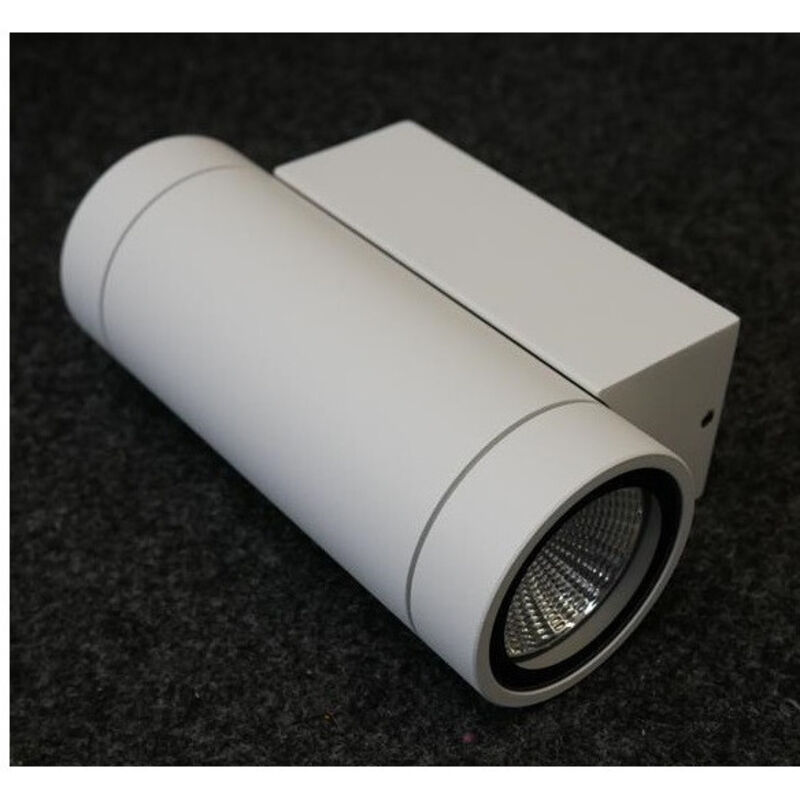 Applique murale extérieure LED 6W blanc mat Ø 65x160xmm 2 directions 3000K 2x180lm 89° alim 230V IP54 LUXI 95 INDIGO Applique murale extérieure LED 6W blanc mat Ø 65x160xmm 2 directions 3000K 2x180lm 89° alim 230V IP54 LUXI 95 INDIGO