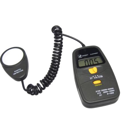 Luxmètre à Capteur Externe 50 000 Lux – Câble 1,5 m – 3 Plages de Mesure Réf. 005027