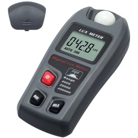 Luxmètre Numérique Lux Mètre Digital Poche Photomètre Illuminance Numérique LCD Éclairement Luminomètre Tes de Lumière Mètre pour École Famille Industrie Entrepôt Lab